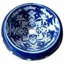 Talavera Round Vessel Sink Donut Acapulco Azul